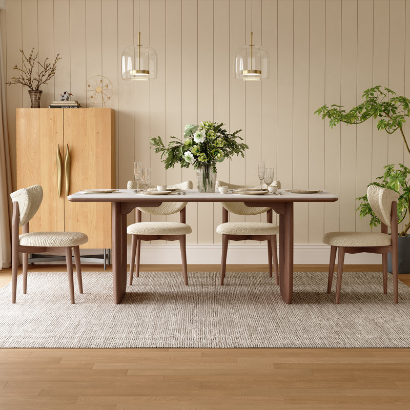 Table de salle à manger 71 po Mid Century