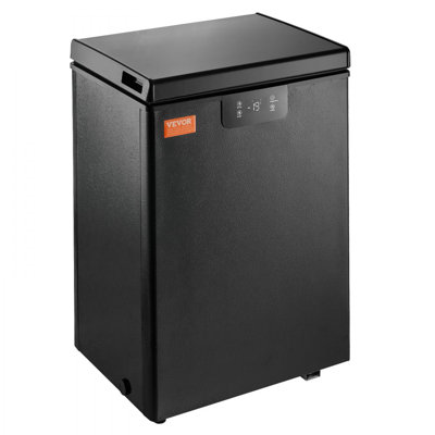 Congélateur coffre, congélateur compact compact de 3,5 pieds cubes / 99 L, congélateur coffre autoportant avec 2 paniers amovibles et thermostat réglable, économie d'énergie et faible bruit, blanc