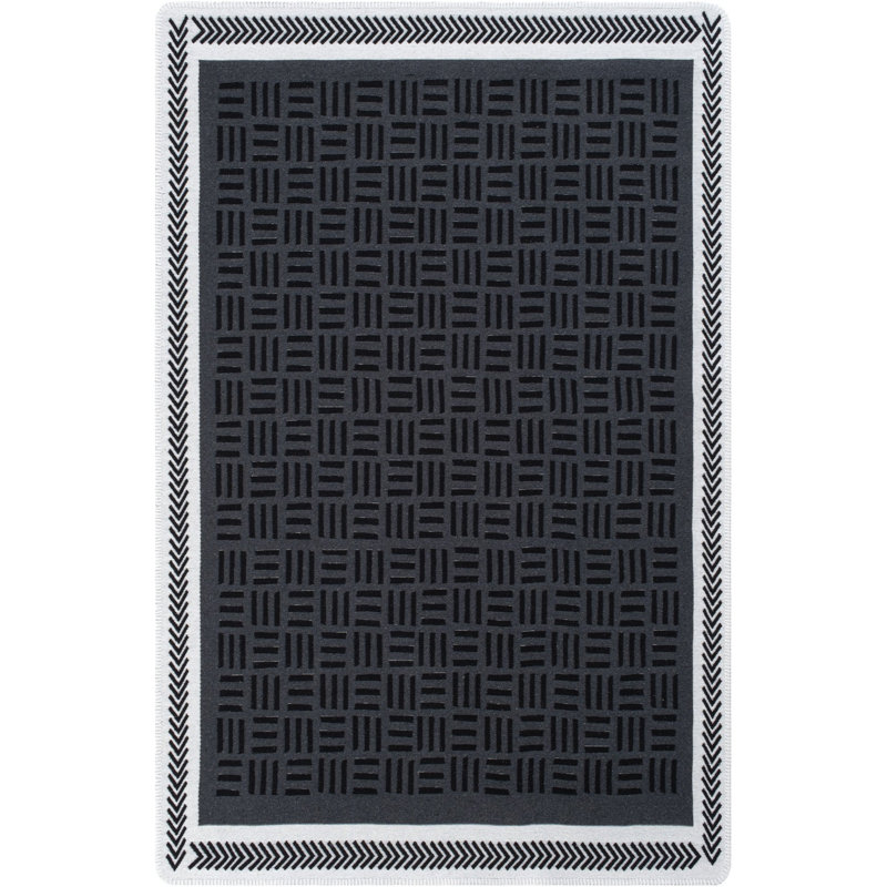 Rodd Geometric Cotton Machine Made Indoor / Outdoor Area Rug, Rectangle 2'5" x 5'10"