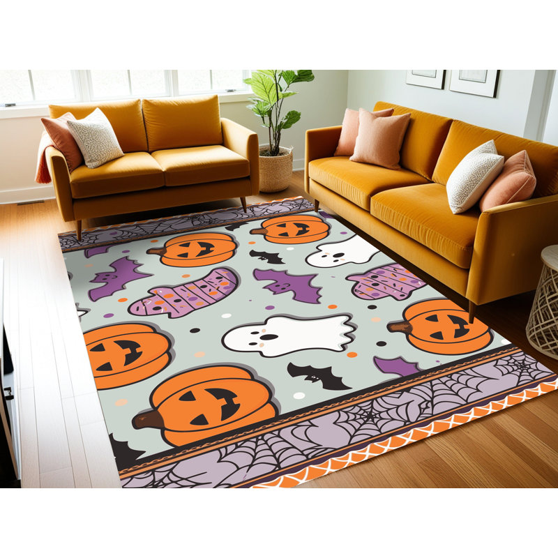 Tapis de Noël lavable The Holiday Aisle®, Rectangulaire 2 pi x 3 pi
