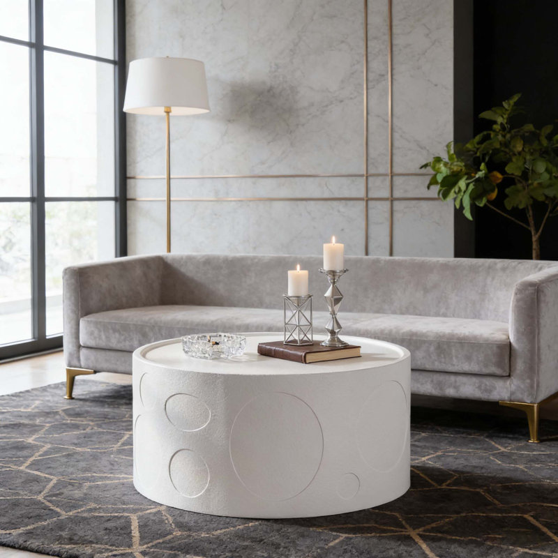 Table d'appoint ronde en bois