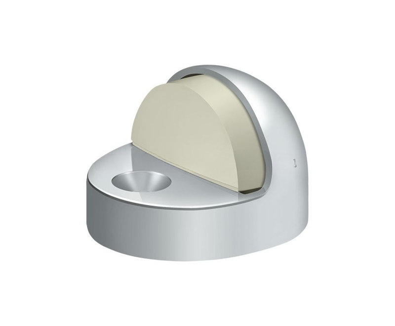 Kick Stop, Polished Chrome, 34.92" H x 44.45" W x 44.45" D