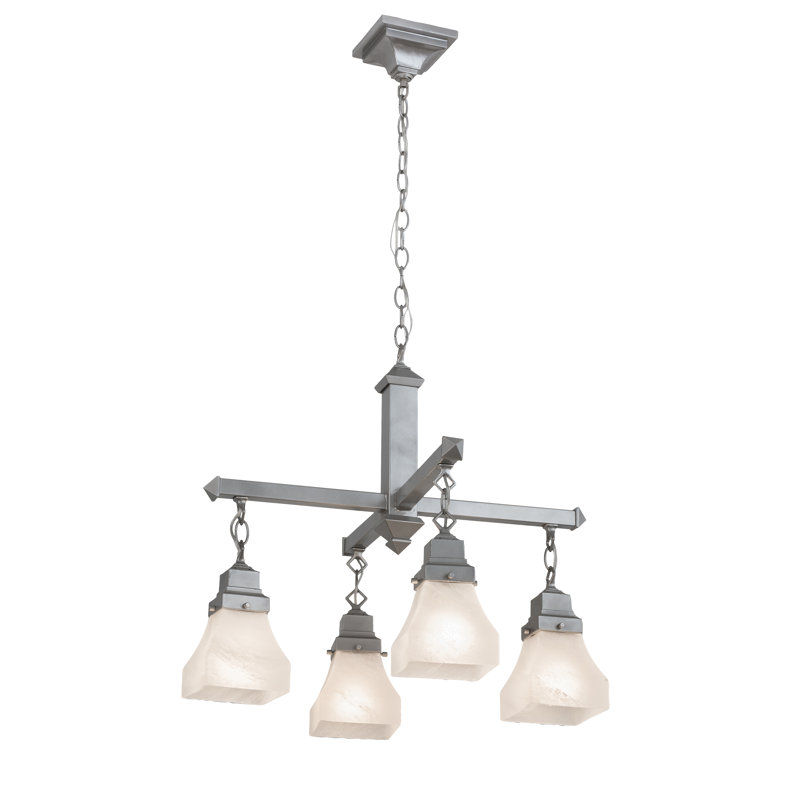 Lustre carré à 4 lumières Firminia
