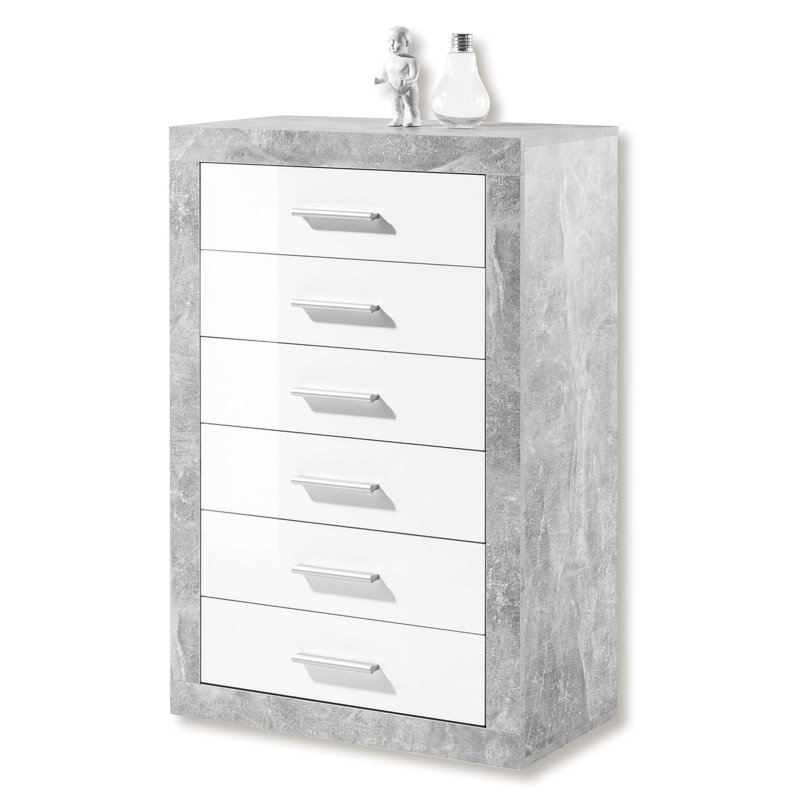 Looe 66 cm W Chest of 6 Drawers