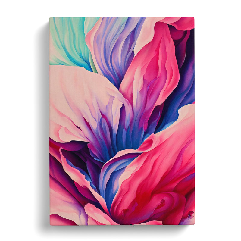 An Abstract Flower No.3 Abstract - Wrapped Canvas Print, 60cm H x 40cm W x 3cm D