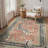 Allandale Zebra Print Red / Black Machine Washable Non-Slip Area Rug-438600510-451761076