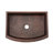 33" Hammered Copper Kitchen Rounded Apron Single Basin Sink with Matching Drain and Accessories