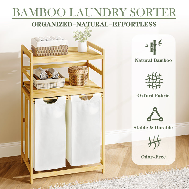Bamboo Laundry Hamper Storage
