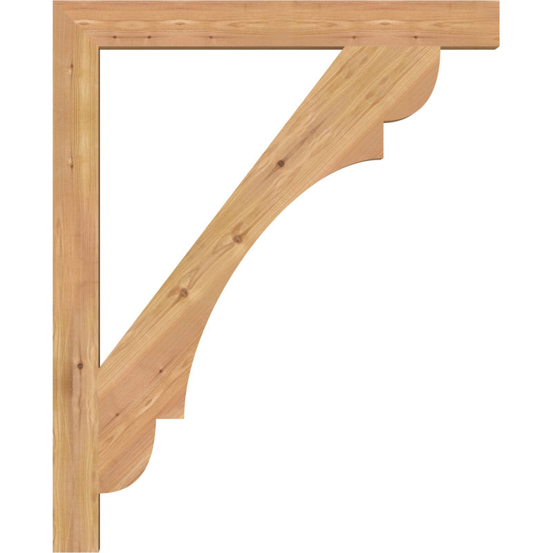 Olympic Block Bracket, 42"H  x 34"D, 3 1/2"W Western Red Cedar (Smooth)