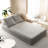 86.6" Chenille Fabric Multifunctional Bed With Strong Rebound, Suitable For Sports Rooms Convertible 2 Removable Backrests, Pillows And Fabric, Ideal Movie Nights-1549611668