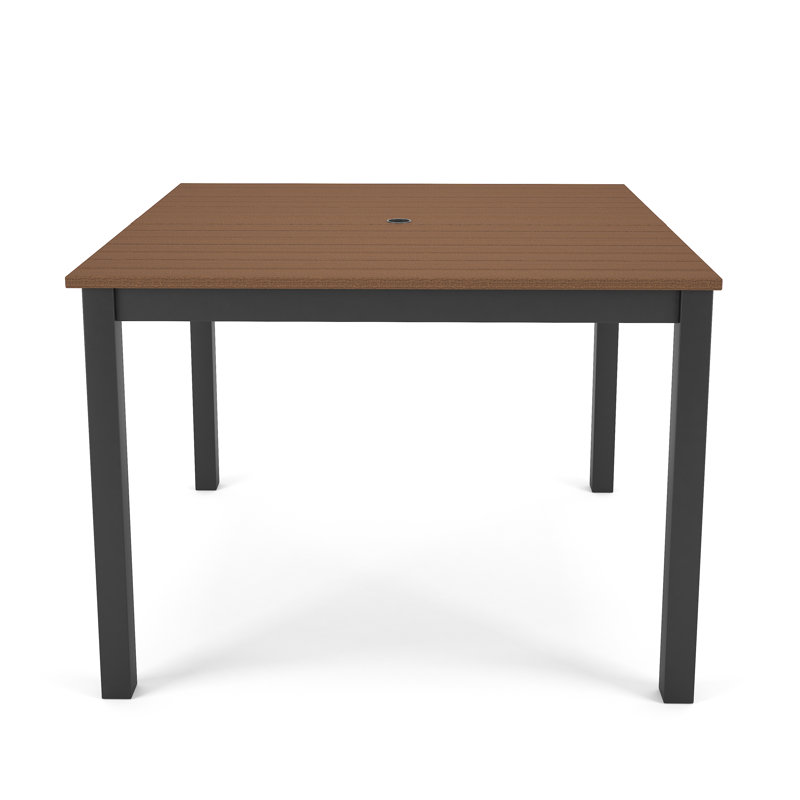 Table de salle à manger Townsend, L 41 po x L 41 po x H 29 po, Brun