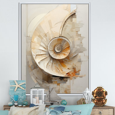 «Abstract Snails Nautilus I» sur toile