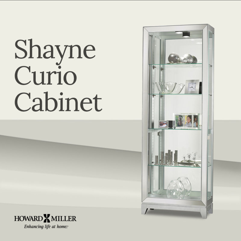 Shayne Lighted Curio Cabinet