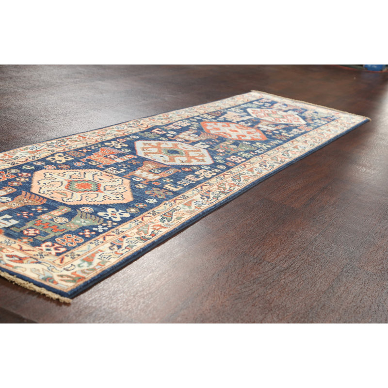Tapis de couloir unique en laine noué à la main 2 pi 6 po x 9 pi 9 po New Age Johngabriel