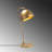Glamorous Metal Table Lamp, Gold Finish, 9.8 x 9.8 x 21.3 inches | E14 Socket, Max 40W | Stylish Design with 6.7-inch Base Plate | Perfect for Living Room, Bedroom, or Office Decor | IP20 Rated, Elegant Lighting Solution for Any Space-1437032399