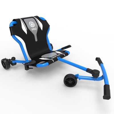 EzyRoller: Drifter Pro X - Bleu - Scooter, mouvement de cambrure, chariot sans pédale, freins à main, cadre extensible, capacité de 220 lb, enfants-adultes de 9 ans et plus