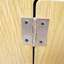 Support de collecte de fonds en bois (placage en bois aggloméré) 14,8 po de largeur x 14,8 po de profondeur x 31,5 po de hauteur