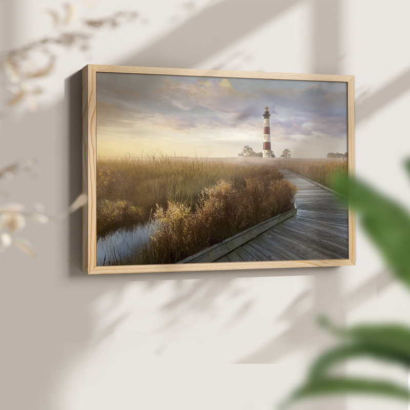 Private Path I -Framed Print - Restickable, Natural, 16" H x 20" W