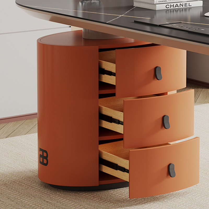 Sonawane, H 29,53 po x l 62,99 po x P 27,56 po, Orange / blanc