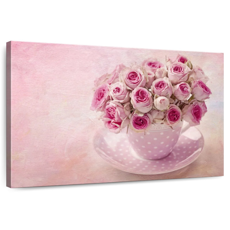 Tasses à thé Harnek roses roses, H 8 po x l 12 po