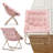 Ariadnna Saucer Chair Folding Accent Moon Chair with Metal Frame Cozy Lounge Chair for Living Room-342996290-371103323