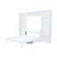 Grand lit avec bureau et bibliothèque en blanc - Fabrication robuste en bois de pin. Économiseur d'espace dans la chambre à coucher. Aucune boîte à ressorts nécessaire. Rangement abondant. Bibliothèque pliable pour économiser les ingrédients, animée et-172794180