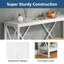 180.1cm Unfinished Solid Wood Top Console Table-1670912198-1670961641