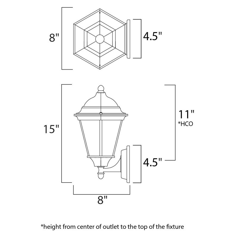 Treshawn Aluminum Wall Light, Black