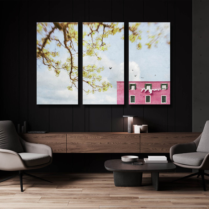 « Printemps en Italie » par Brooke T. Ryan, triptyque mural, 152 x 102 cm, 60 po x 40 po