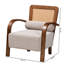Chaise avec accoudoirs Baxton Studio