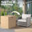 12- Piece No - Assembly Wicker Outdoor Patio Furniture Set with ottoman.include Cushions and table-267938086
