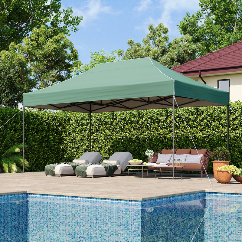 Canopy Tent, Heavy Duty Pop up Canopy, 4.5m x 3m, Green