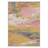 Lucchesi Abstract Machine Washable Yellow / Pink Indoor Area Rug with Non-Slip Backing-401049166