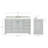 61'' Single Bathroom Vanity with Carrara Marble Top-93359270-93572790