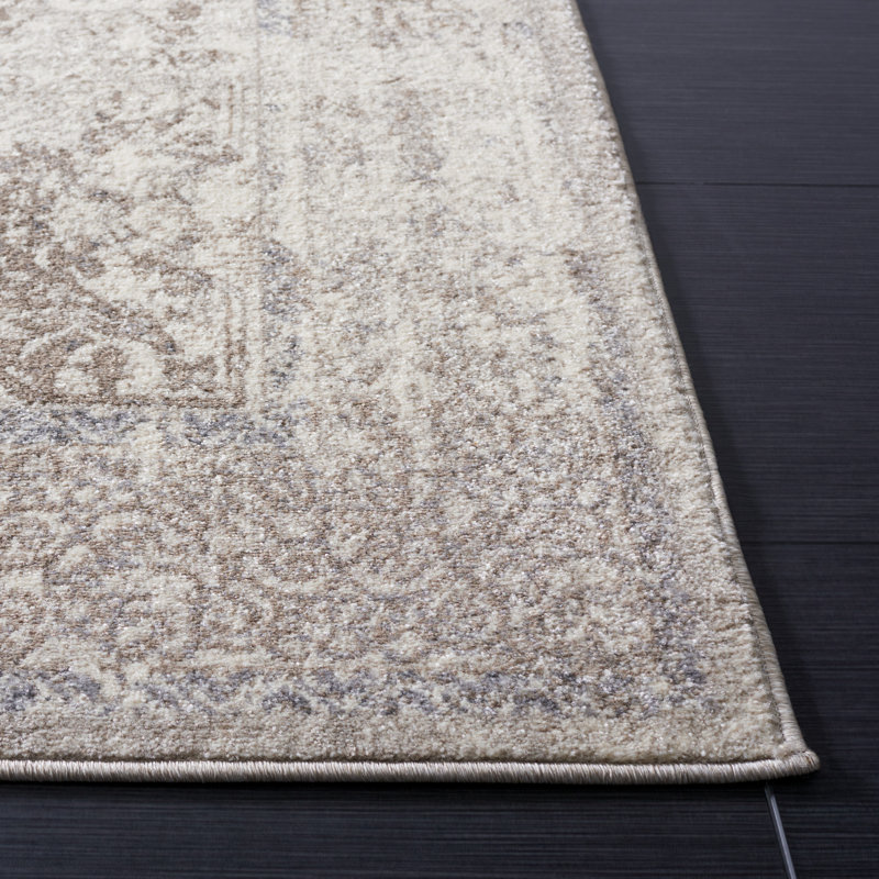 Tapis beige Monica, Tapis de couloir 2 pi 2 po x 8 pi