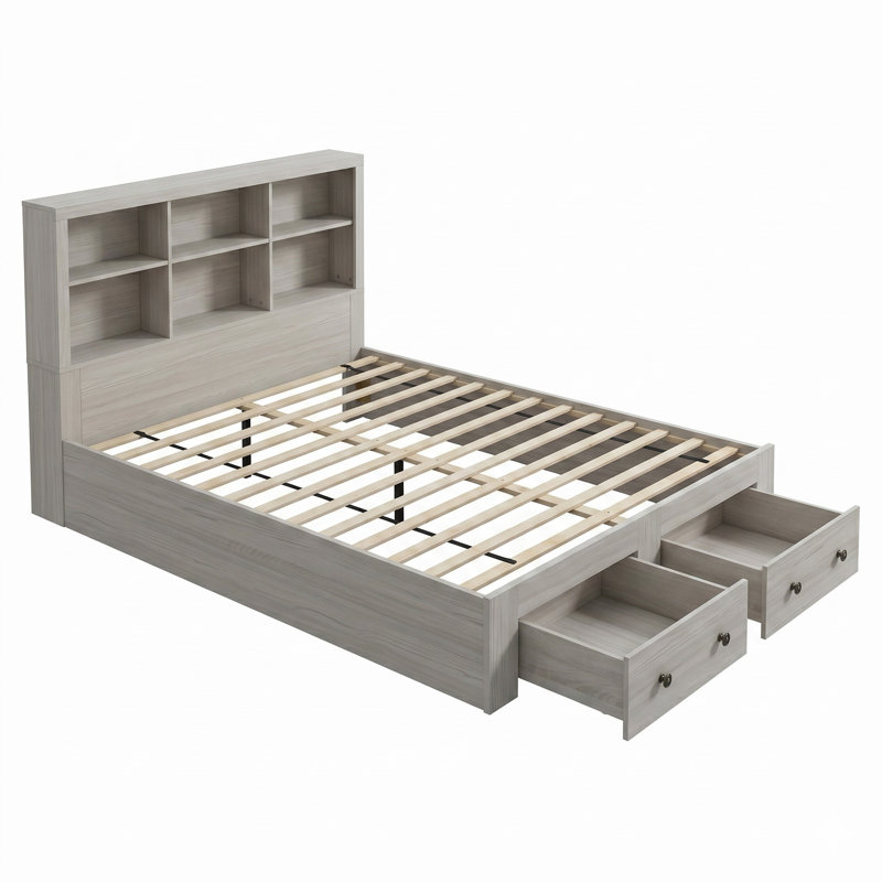 Storage Platform Bed, King