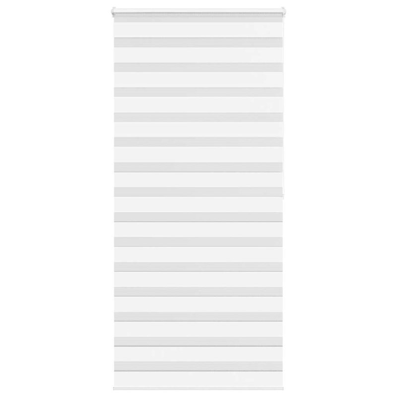George Oliver Zebra Blind Polyester, White, 115cmW x 200cmL