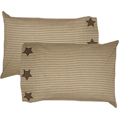 Taie d'oreiller 100% coton Farmhouse Star