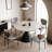 Simple fashion round dining table sets