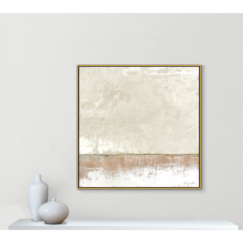 Delevan Better Days 2 - Floater Frame Print on Canvas, 46.5" H x 46.5" W, Gold