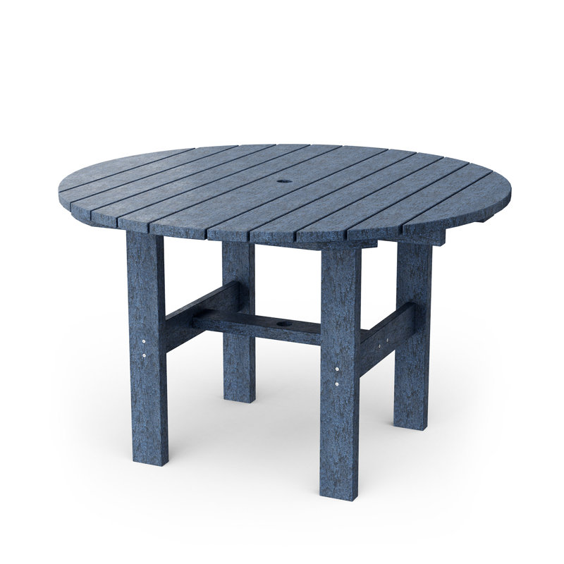 Table de salle à manger ronde Classic 46 ", Bleu patriote