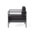OUTDOOR PATIO GRAY ALUMINUM 4PCS CHAT SET