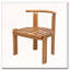 Chaise en bois sans accoudoirs
