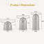 Petite table basse, table centrale ronde avec plateau en verre trempé-1001091268