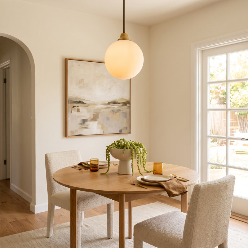 Hallas 1-Light Single Globe Pendant