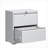 File Cabinets | 2 Drawer Locking Lateral File Cabinet, Metal, Fits Letter/Legal/A4 Hanging Files, Snow White | Modern | Office-102151063