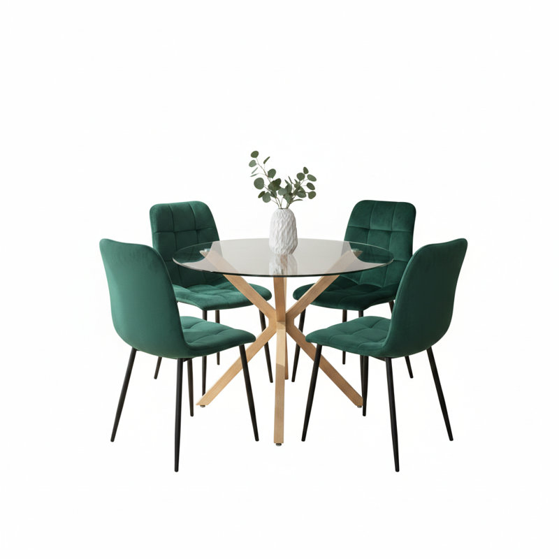 4 - Person Dining Set, Green
