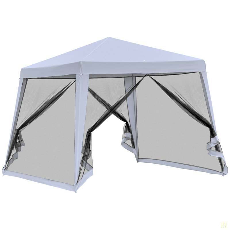 Auvent extérieur de 10 pi x 10 pi Outsunny, Gris