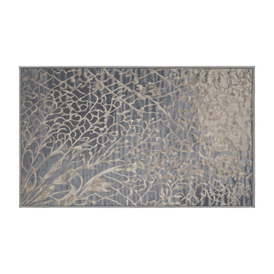 Machine Washable Gray Area Rug