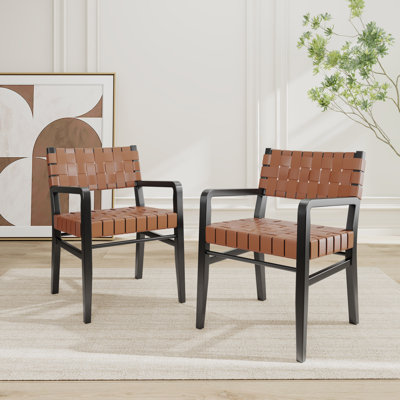 Nahian High-Quality PU Leather Dining Chairs